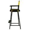 30'' Director's Chair Black Frame-Yellow Canvas - Casual Home