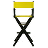 30'' Director's Chair Black Frame-Yellow Canvas - Casual Home