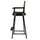 30'' Director's Chair Black Frame-Gray Canvas - Casual Home