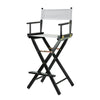 30'' Director's Chair Black Frame-White Canvas - Casual Home