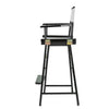 30'' Director's Chair Black Frame-White Canvas - Casual Home