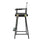 30'' Director's Chair Black Frame-White Canvas - Casual Home