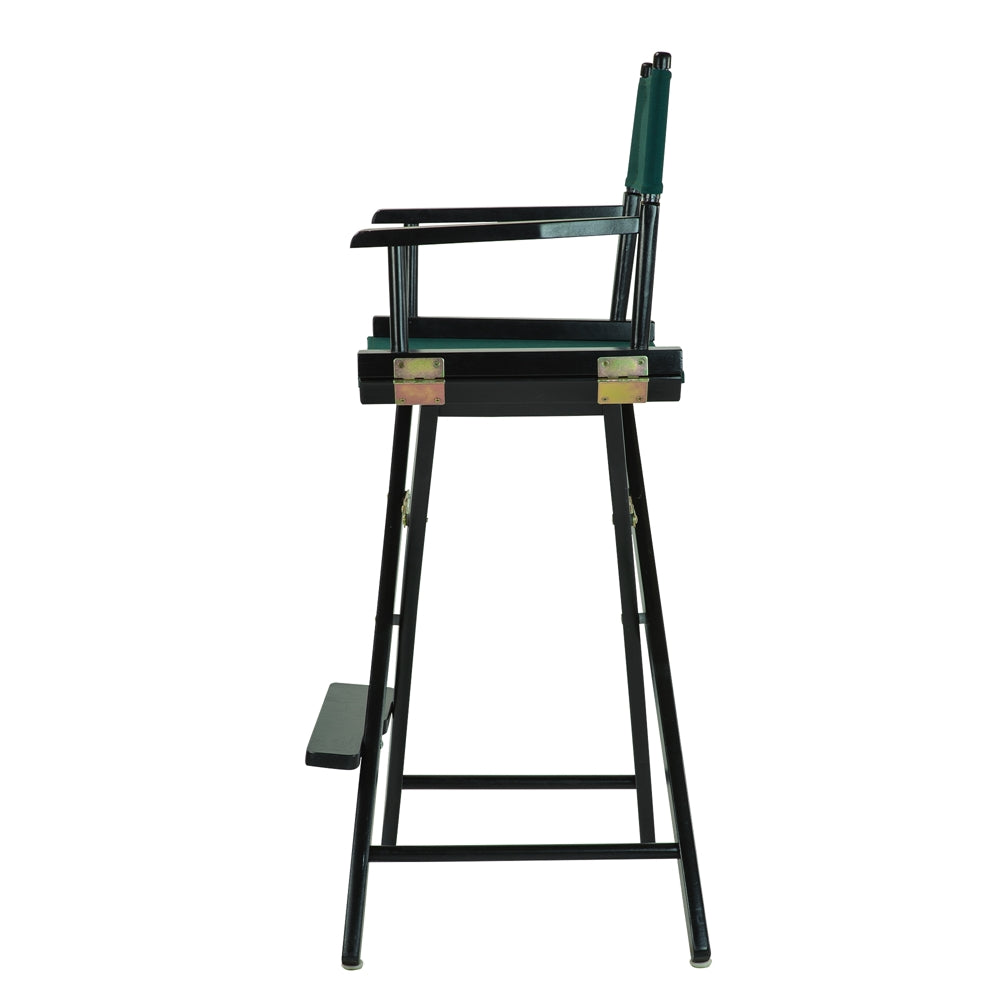 30'' Director's Chair Black Frame-Hunter Green Canvas - Casual Home