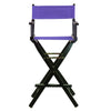30'' Director's Chair Black Frame-Purple Canvas - Casual Home