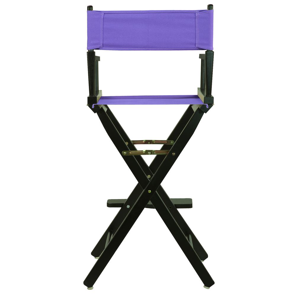 30'' Director's Chair Black Frame-Purple Canvas - Casual Home
