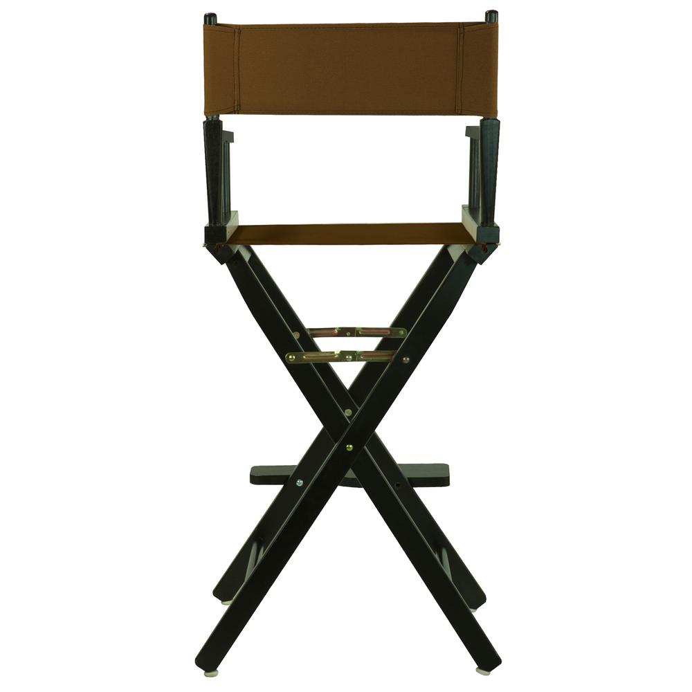 30'' Director's Chair Black Frame-Brown Canvas - Casual Home