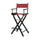 30'' Director's Chair Black Frame-Burgundy Canvas - Casual Home