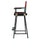 30'' Director's Chair Black Frame-Burgundy Canvas - Casual Home