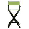 30'' Director's Chair Black Frame-Lime Green Canvas - Casual Home