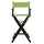 30'' Director's Chair Black Frame-Lime Green Canvas - Casual Home
