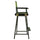 30'' Director's Chair Black Frame-Lime Green Canvas - Casual Home
