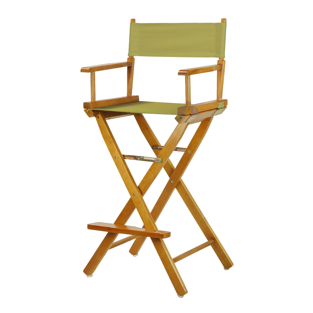 30'' Director's Chair Honey Oak Frame- Olive Canvas - Casual Home