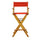 30'' Director's Chair Honey Oak Frame-Red Canvas - Casual Home
