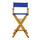 30'' Director's Chair Honey Oak Frame-Royal Blue Canvas - Casual Home