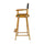 30'' Director's Chair Honey Oak Frame-Black Canvas - Casual Home