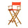 30'' Director's Chair Honey Oak Frame-Orange Canvas - Casual Home