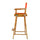 30'' Director's Chair Honey Oak Frame-Orange Canvas - Casual Home