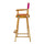 30'' Director's Chair Honey Oak Frame-Magenta Canvas - Casual Home