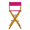 30'' Director's Chair Honey Oak Frame-Magenta Canvas - Casual Home