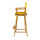 30'' Director's Chair Honey Oak Frame-Gold Canvas - Casual Home