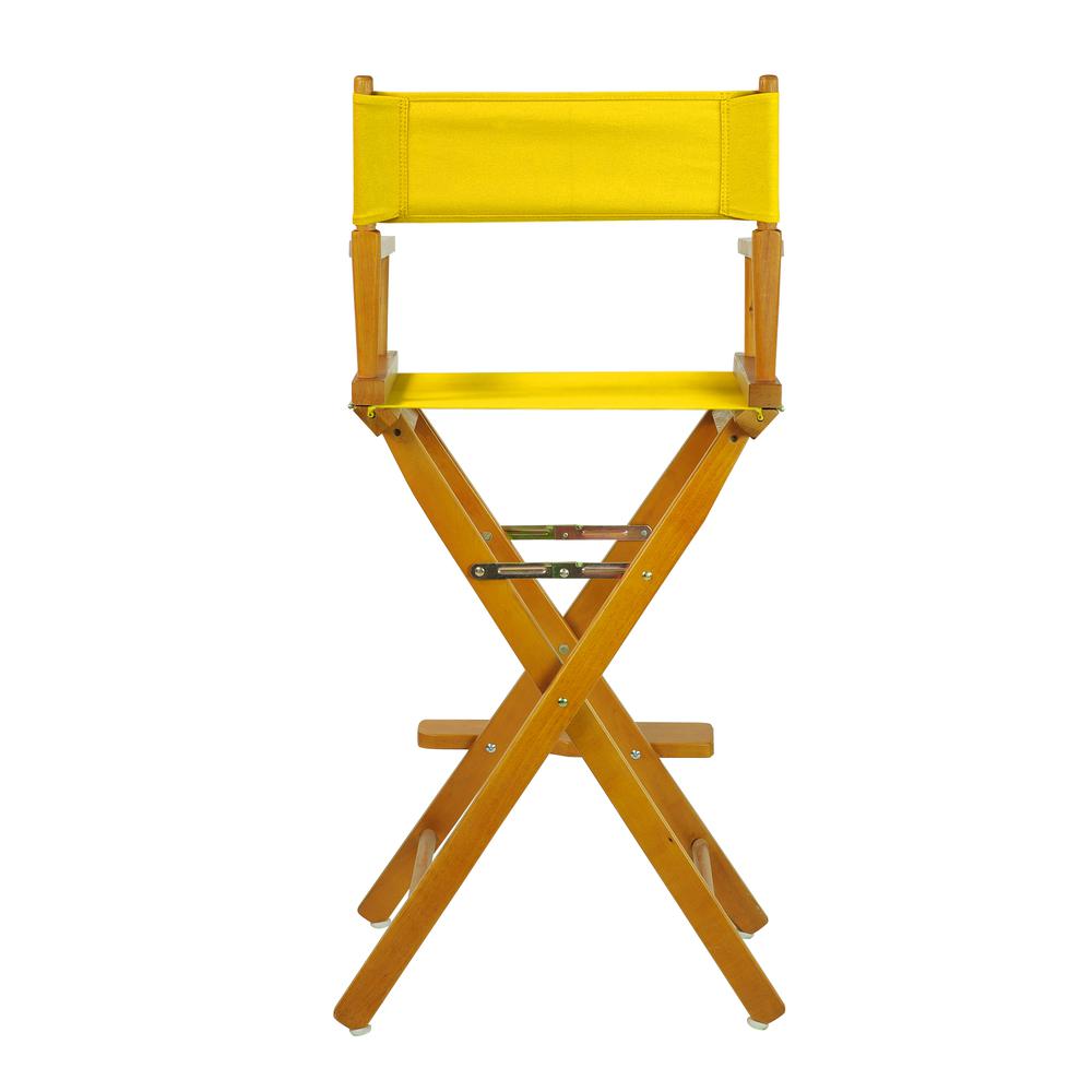 30'' Director's Chair Honey Oak Frame-Gold Canvas - Casual Home