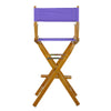 30'' Director's Chair Honey Oak Frame-Purple Canvas - Casual Home