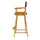 30'' Director's Chair Honey Oak Frame-Brown Canvas - Casual Home