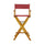 30'' Director's Chair Honey Oak Frame-Burgundy Canvas - Casual Home