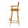 30'' Director's Chair Honey Oak Frame-Burgundy Canvas - Casual Home