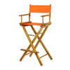 30'' Director's Chair Honey Oak Frame- Tangerine Canvas - Casual Home