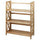 Montego 3-Shelf Folding Bookcase -Natural - Casual Home