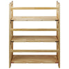 Montego 3-Shelf Folding Bookcase -Natural - Casual Home