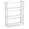 Montego 3-Shelf Folding Bookcase - White - Casual Home