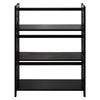 Montego 3-Shelf Folding Bookcase -Black - Casual Home