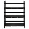Montego 3-Shelf Folding Bookcase -Black - Casual Home