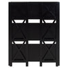 Montego 3-Shelf Folding Bookcase -Black - Casual Home