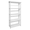 Mission Style 5-Shelf Bookcase - White - Casual Home