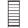 Mission Style 5-Shelf  Bookcase-Espresso - Casual Home