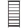 Mission Style 5-Shelf  Bookcase-Espresso - Casual Home