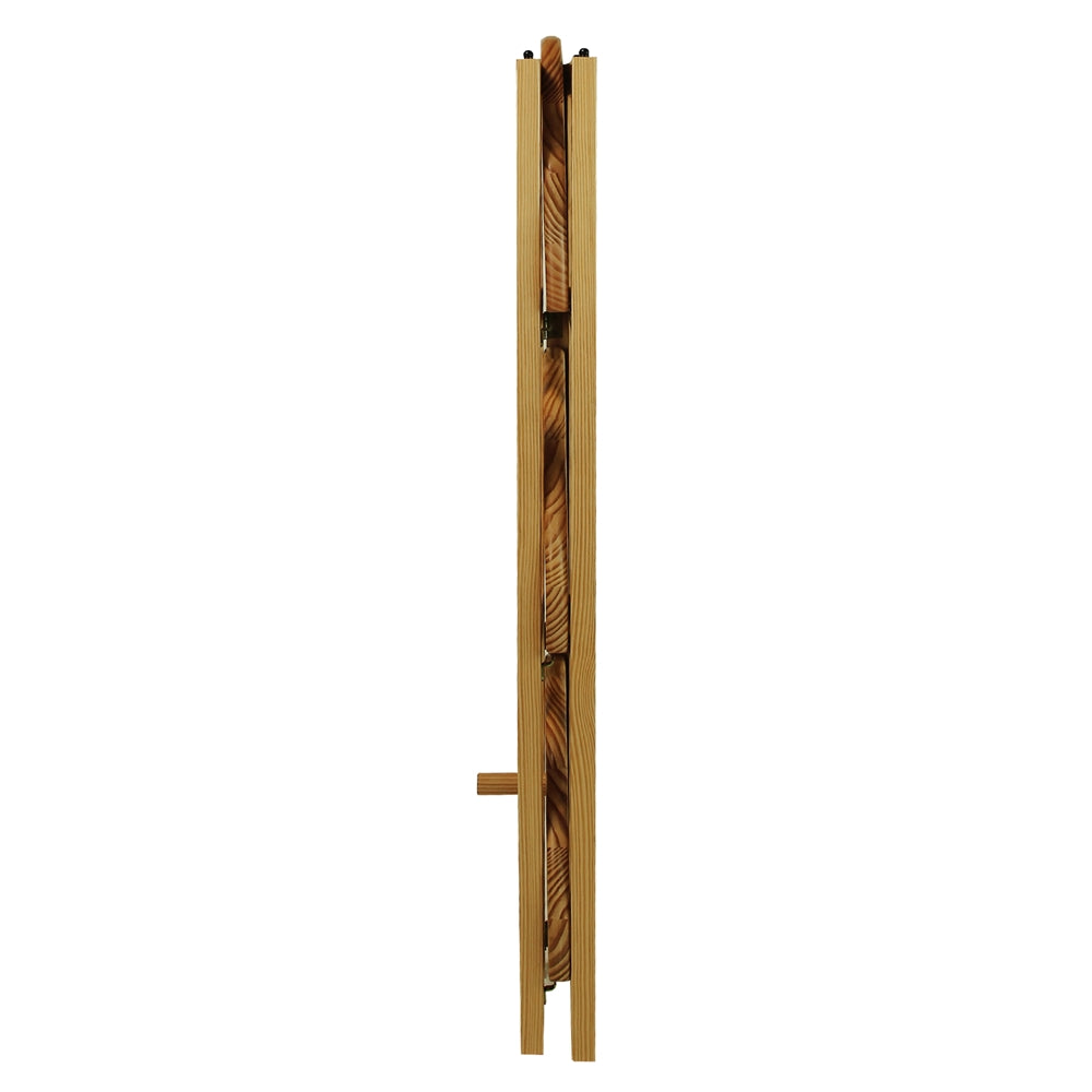 4-Shelf Corner Folding Bookcase-Natural - Casual Home