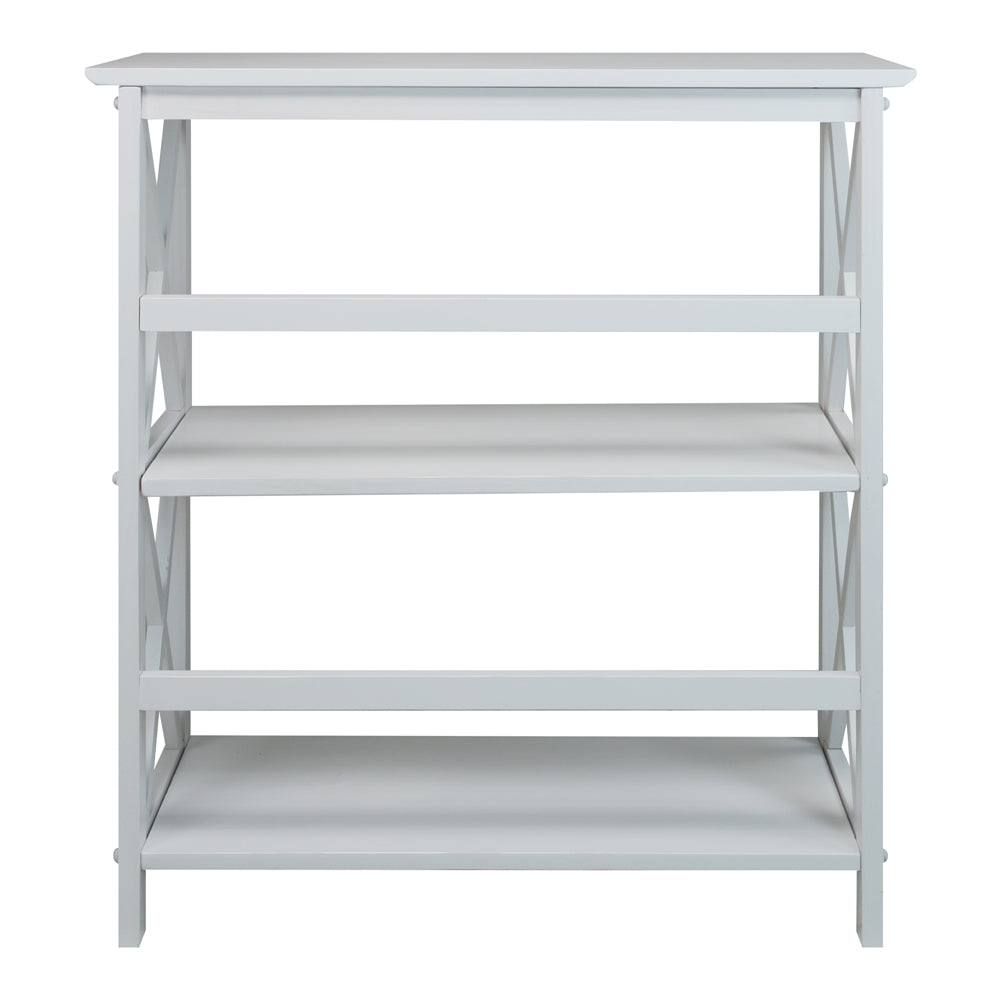 Montego 3-Shelf Bookcase-White - Casual Home