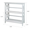 Montego 3-Shelf Bookcase-White - Casual Home