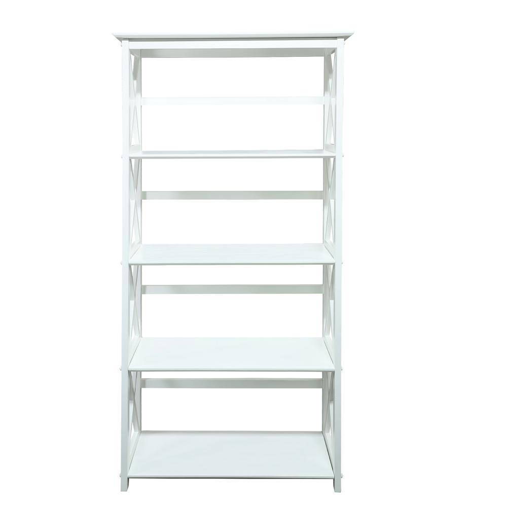 Montego 5-Shelf Bookcase-White - Casual Home