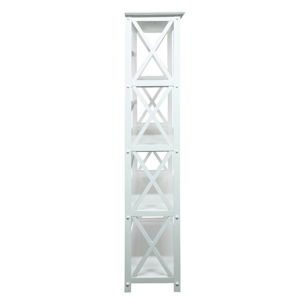 Montego 5-Shelf Bookcase-White - Casual Home