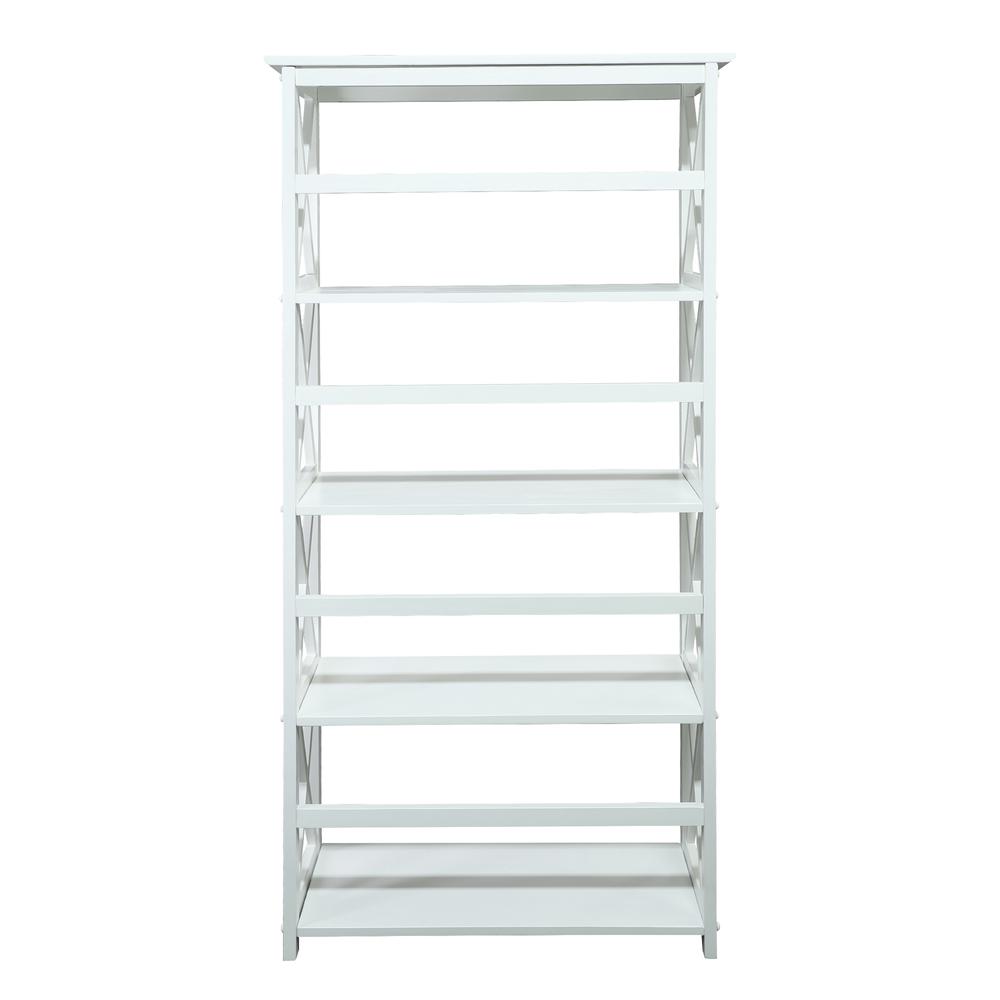 Montego 5-Shelf Bookcase-White - Casual Home