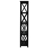 Montego 5-Shelf Bookcase-Black - Casual Home