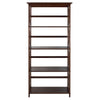 Montego 5-Shelf Bookcase-Walnut - Casual Home