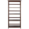 Montego 5-Shelf Bookcase-Walnut - Casual Home