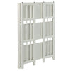 3-Shelf Folding Stackable Bookcase 27.5'' Wide-White - Casual Home