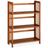 3-Shelf Folding Stackable Bookcase 27.5'' Wide - Chestnut - Casual Home